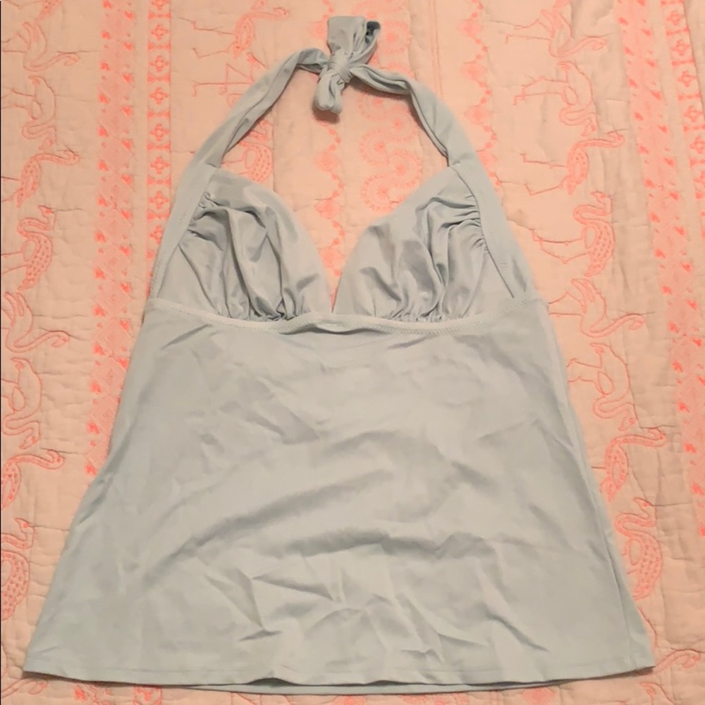 J Crew mint halter swim top size small, D-cup